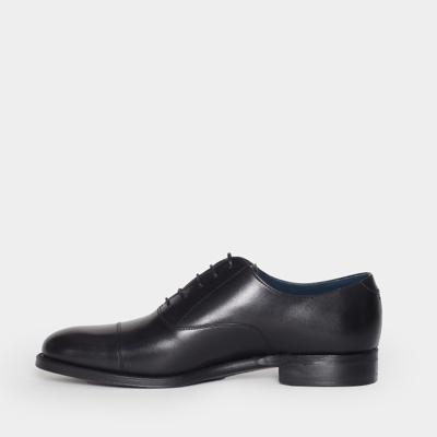 Shop Berwick Black Leather Low Lace-up Shoe