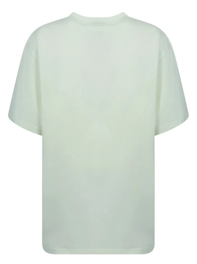 Shop Stella Mccartney Yellow Cotton Print T-shirt In White