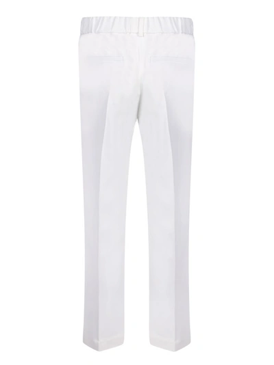 Brunello Cucinelli Cady Cropped Trousers In White