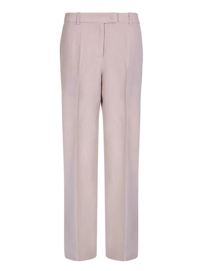 Shop Fabiana Filippi Pink Linen Blend Trousers