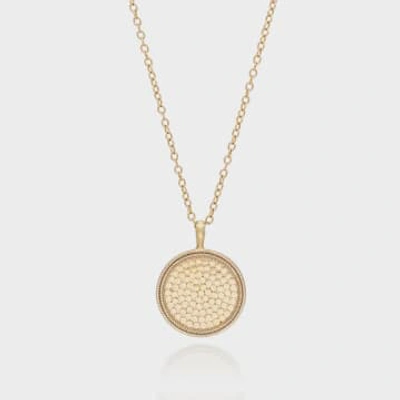 Shop Anna Beck Classic Large Medallion Necklace In Gold