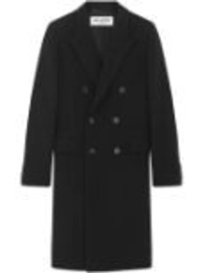 Shop Saint Laurent Black Wool And Cashmere Coat