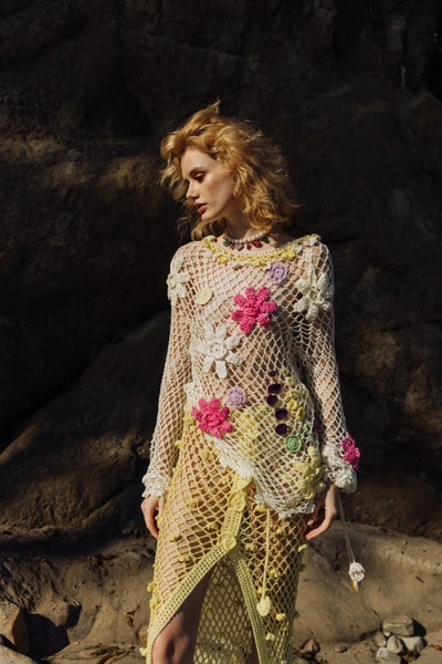 Shop Andreeva Multicolor Handmade Crochet Top