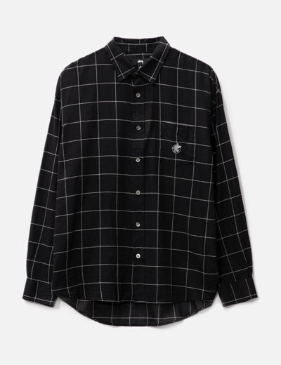 Shop Stussy Lightweight Classic Shirt In Black