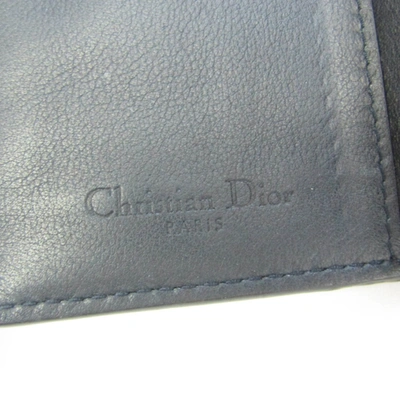 Shop Dior Lady  Navy Leather Wallet  ()