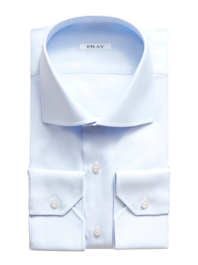 Shop Fray Cotton Shirt In Bluette