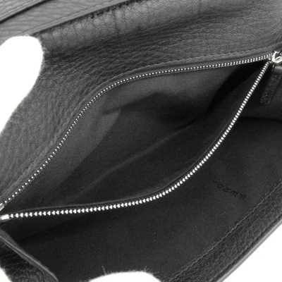 Shop Fendi Black Leather Wallet  ()