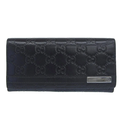 Shop Gucci -- Black Leather Wallet  ()