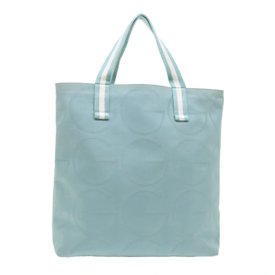 Shop Gucci Blue Canvas Tote Bag ()