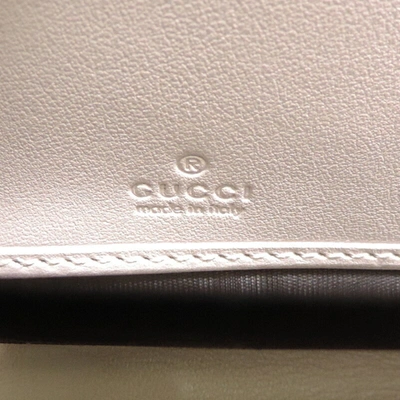 Shop Gucci Gg Embossé White Leather Wallet  ()