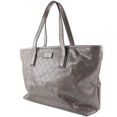 Pre-owned Gucci Gg Imprimé Brown Canvas Tote Bag ()