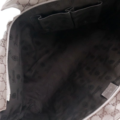 Pre-owned Gucci Gg Imprimé Brown Canvas Tote Bag ()
