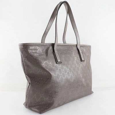Pre-owned Gucci Gg Imprimé Brown Canvas Tote Bag ()