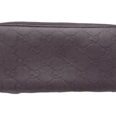 Shop Gucci Ssima Brown Leather Wallet  ()