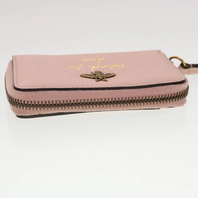 Shop Gucci Pink Leather Wallet  ()
