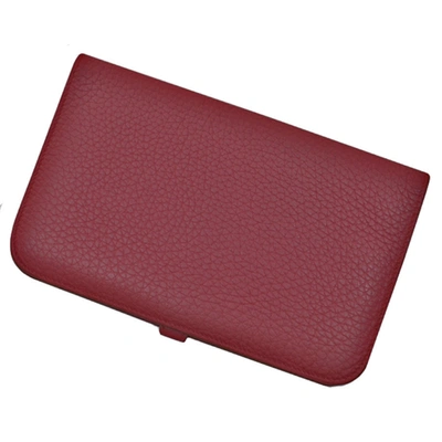 Dogon leather wallet Hermès Red in Leather - 7887137