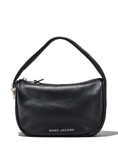 Shop Marc Jacobs The Mini Leather Hobo Bag In Black