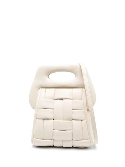 Shop Themoirè Clori Woven Bag In White