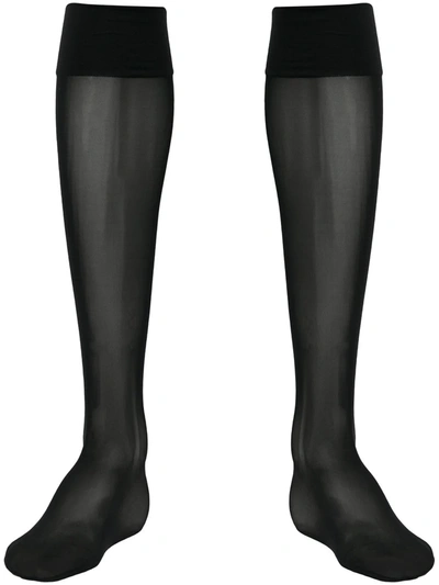 Shop Wolford Individual 10 Stockings In Black