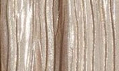 Shop Socialite Metallic Plissé Tiered Midi Dress In Gold Metallic