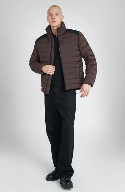 Shop The Recycled Planet Company Stad Water Resistant Down Puffer Jacket In Dark Coffee