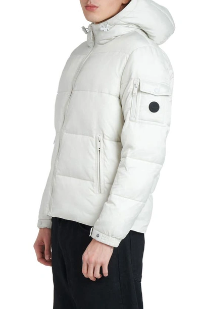 Shop The Recycled Planet Company Erik Hooded Puffer Coat In Ice Grey