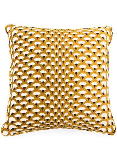 Shop Soho Home X Pierre Frey Yellow Les Ecailles Cushion