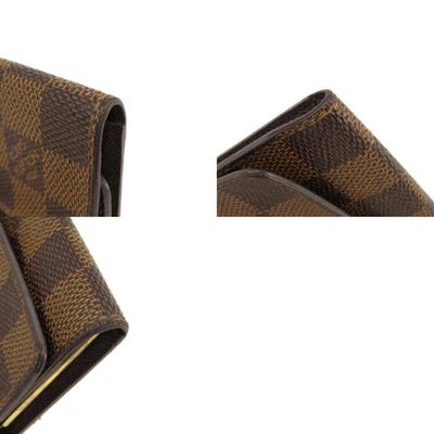 Pre-owned Louis Vuitton Multiclés Brown Canvas Wallet  ()