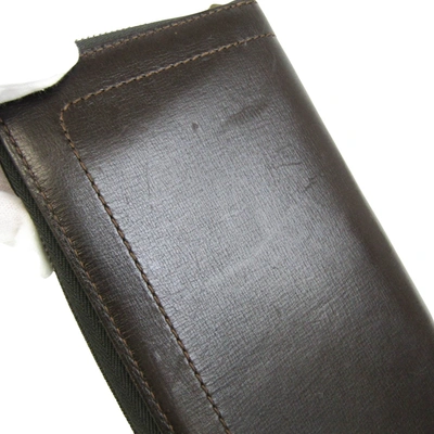 Pre-owned Louis Vuitton Zippy Organizer Brown Leather Wallet  ()