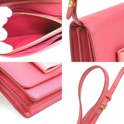 Shop Prada Saffiano Pink Leather Shopper Bag ()