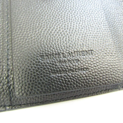 Shop Saint Laurent - Black Leather Wallet  ()