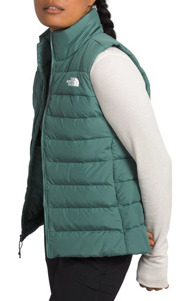 Shop The North Face Aconagua 3 Puffer Vest In Dark Sage