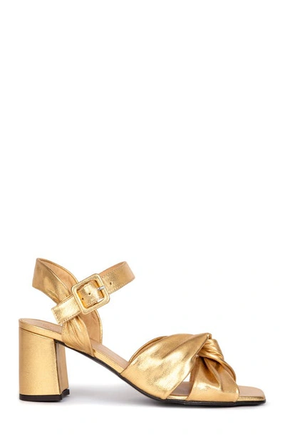 Shop Penelope Chilvers Infinity Ankle Strap Sandal In Gold