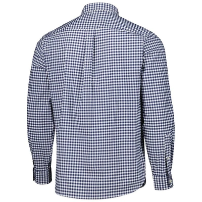 Shop Vineyard Vines Royal Dallas Cowboys On-the-go Brrr Tri-blend Long Sleeve Button-down Shirt