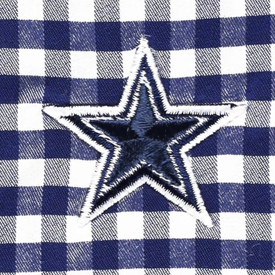Shop Vineyard Vines Royal Dallas Cowboys On-the-go Brrr Tri-blend Long Sleeve Button-down Shirt