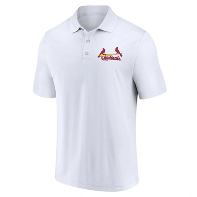 Shop Fanatics Branded Red/white St. Louis Cardinals Two-pack Logo Lockup Polo Set