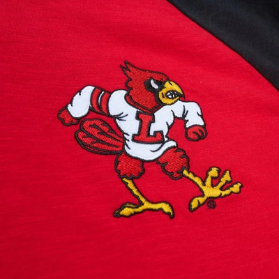 Shop Mitchell & Ness Red Louisville Cardinals Legendary Slub Raglan Long Sleeve T-shirt