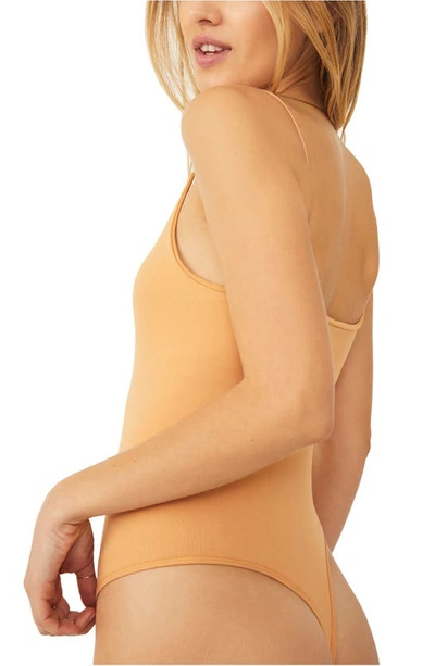 Shop Free People Intimately Fp Offline Tank Bodysuit In Pastry Shell
