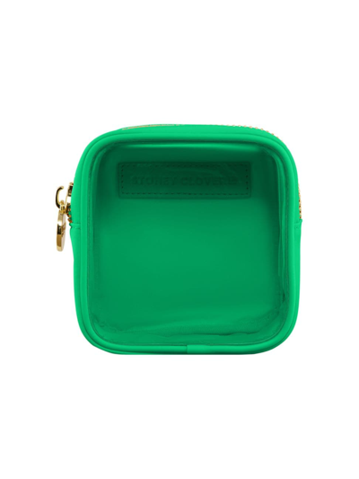 Shop Stoney Clover Lane Clear Front Mini Pouch In Avocado