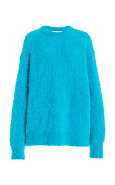 Shop 16arlington Sephia Oversized Alpaca-knit Sweater In Blue