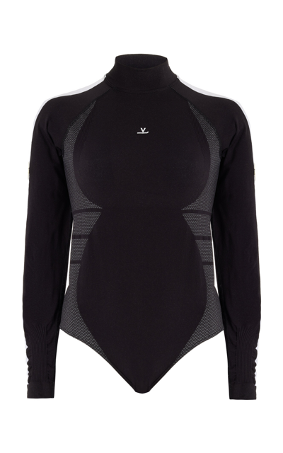Shop Vuarnet Seamless Ski Bodysuit In Black