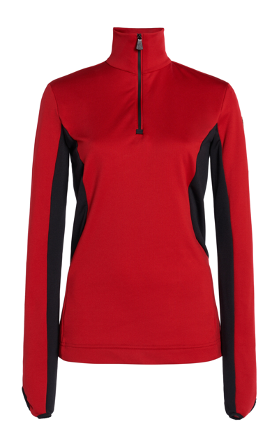 Shop Moncler Base Layer Ski Top In Red