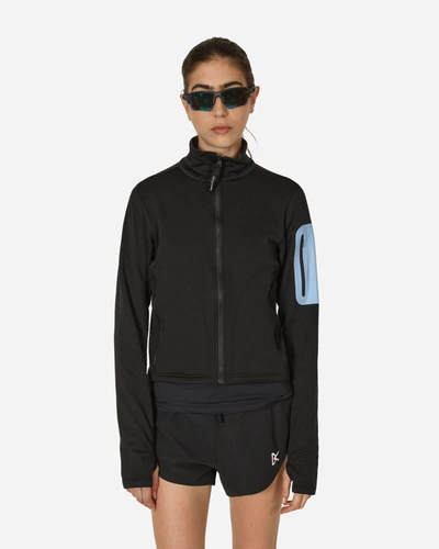 Shop District Vision Full-zip Grid Fleece Jacket In Black