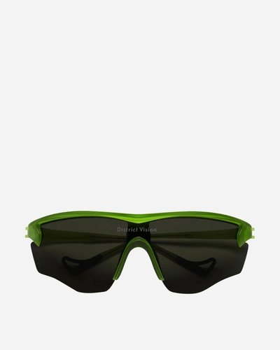 Shop District Vision Junya Racer Sunglasses Algae In Green