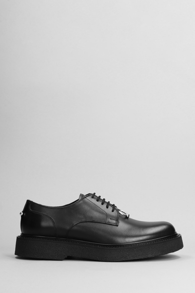 Shop Neil Barrett Lace Up Shoes In Black Leather