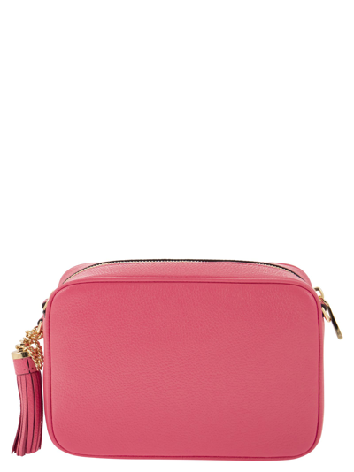 Shop Michael Kors Ginny - Leather Crossbody Bag In Pink