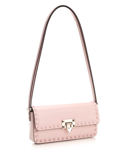Shop Valentino Rockstud23 Shoulder Bag In Rose