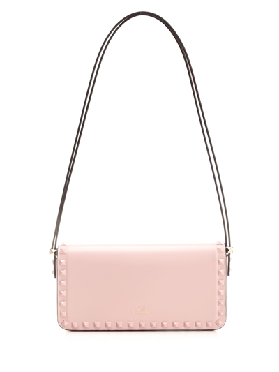 Shop Valentino Rockstud23 Shoulder Bag In Rose