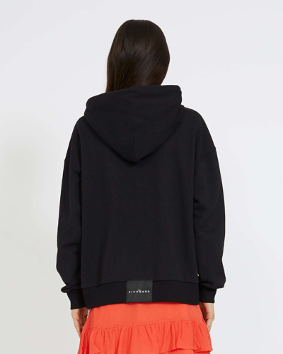 Shop John Richmond Hoodie With Print On Front In Nero