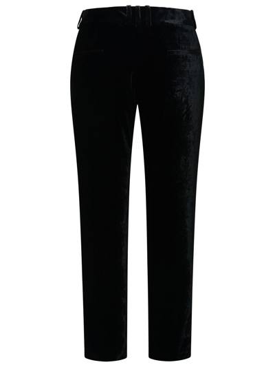 Balmain Velvet Trousers In Black